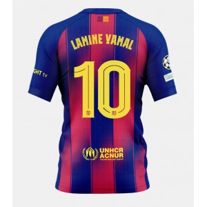 Barcelona Lamine Yamal #10 Jalkapallovaatteet Kotipaita 2025-26 Lyhythihainen